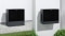 Unidades exteriores Vitocal 200-S com suporte de chão de design e suporte de parede de design